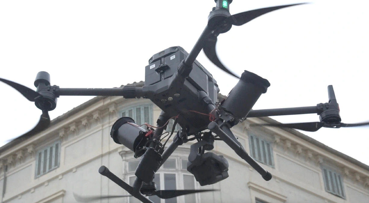 Telefónica utiliza drones para la transmisión de video