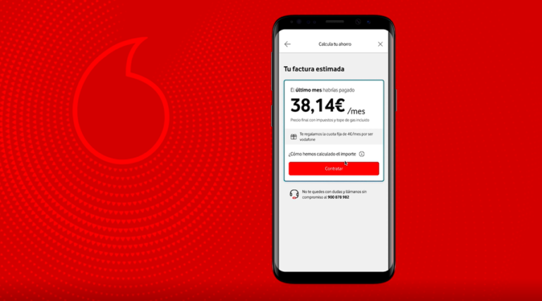 Vodafone Energía lanza una calculadora que permite conocer la cuota que pagarían sus clientes en su factura de la luz