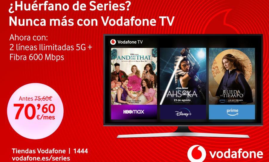 Vodafone comercializa su tarifa One Ilimitada Dúo