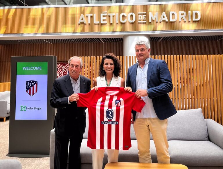 El Atlético de Madrid se alía con Help Steps para convertir pasos en donaciones