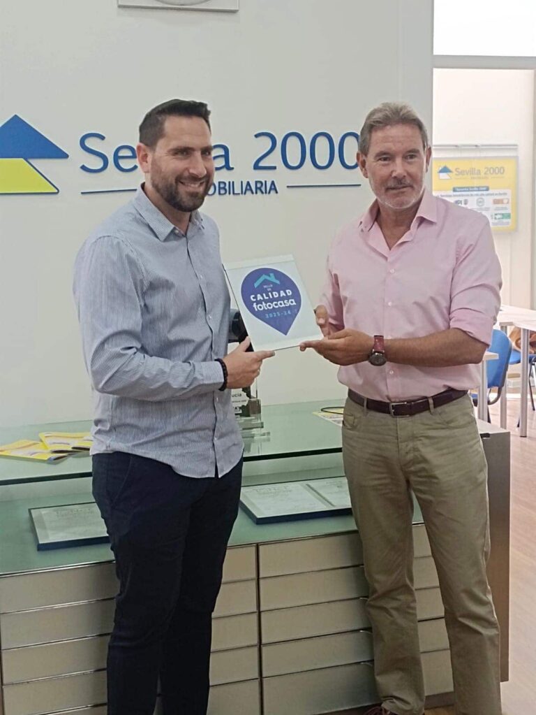 Inmobiliaria Sevilla 2000 recibe el Sello de Calidad de Fotocasa