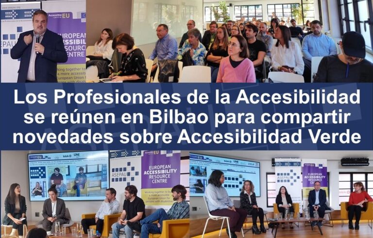 Reunión en Bilbao con las novedades de accesibilidad verde