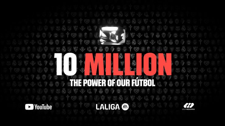 LALIGA obtiene el Botón de Diamante en YouTube al conseguir 10 millones de suscriptores