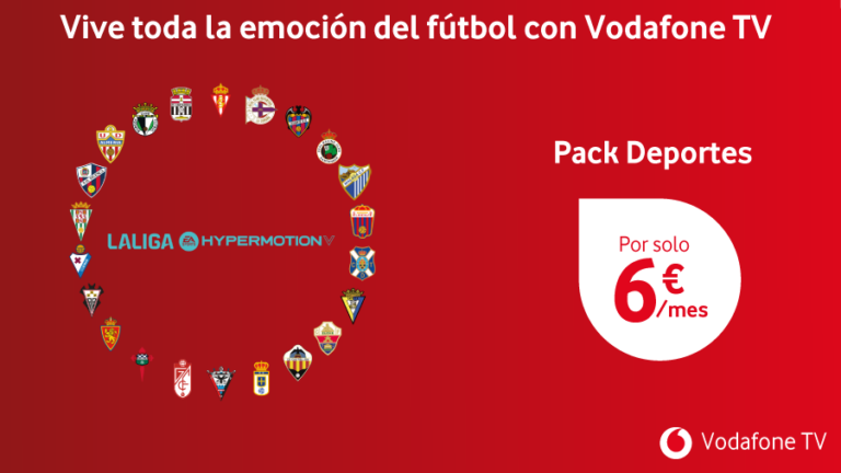 Vodafone TV ofrece todos los partidos de la temporada 24-25 de LALIGA HYPERMOTION