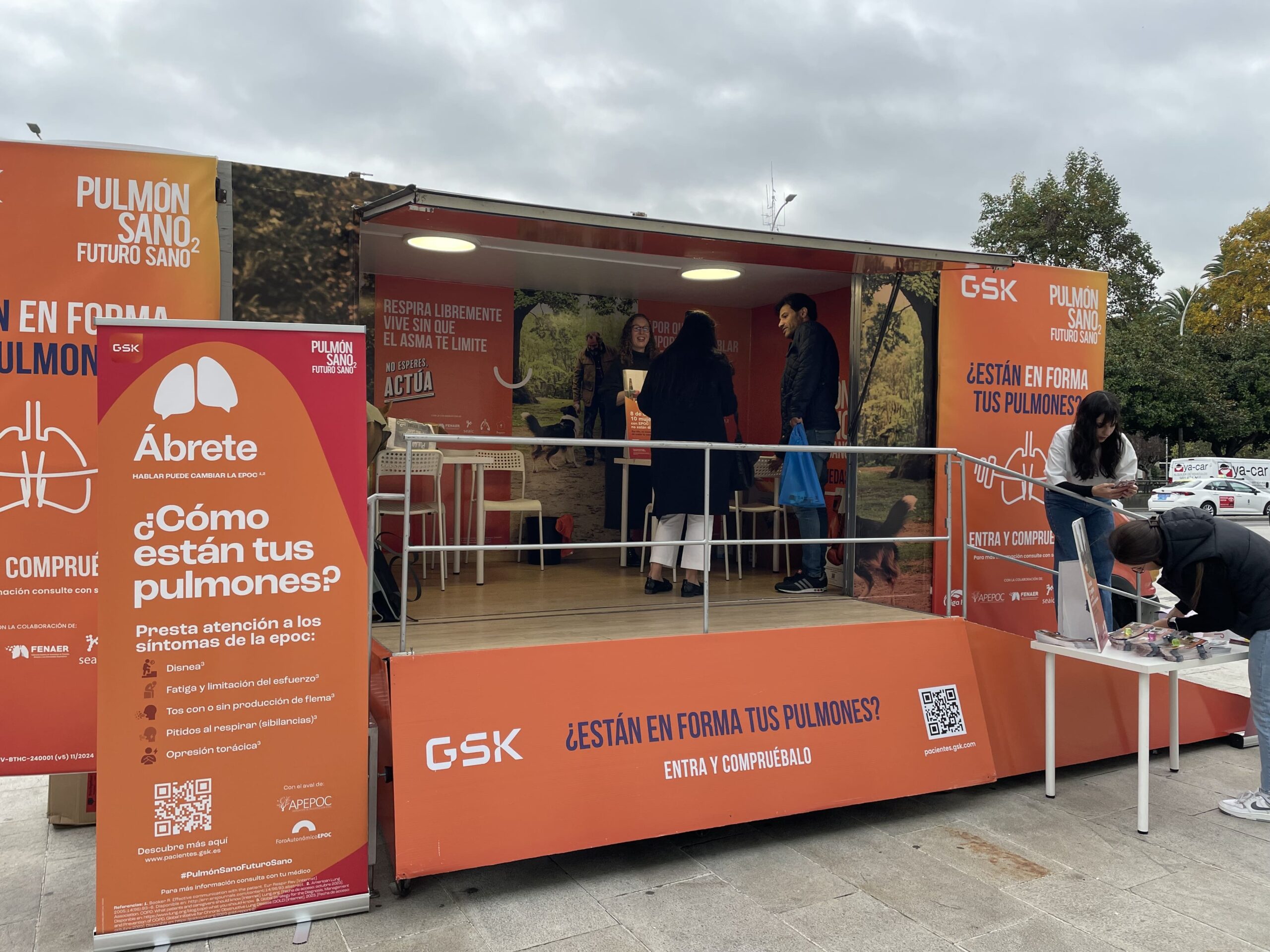 Pulmón sano, futuro sano “sobre ruedas”, la iniciativa itinerante de GSK que pone a prueba la salud respiratoria